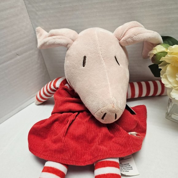 Zoobies Play Sleep Love OLIVIA Pig Doll Striped Plush Soft Tag PJ Storage 2010 - Picture 4 of 13